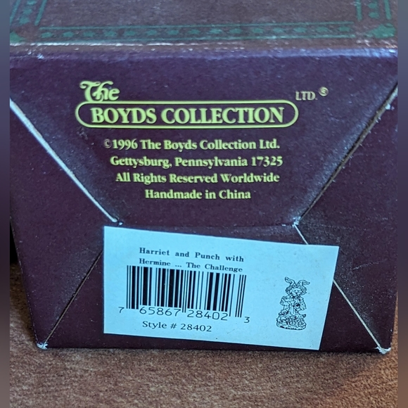 1996 The Boyds Collection Harriet & Punch W Hermaine The Challenge #28402 - Picture 12 of 14